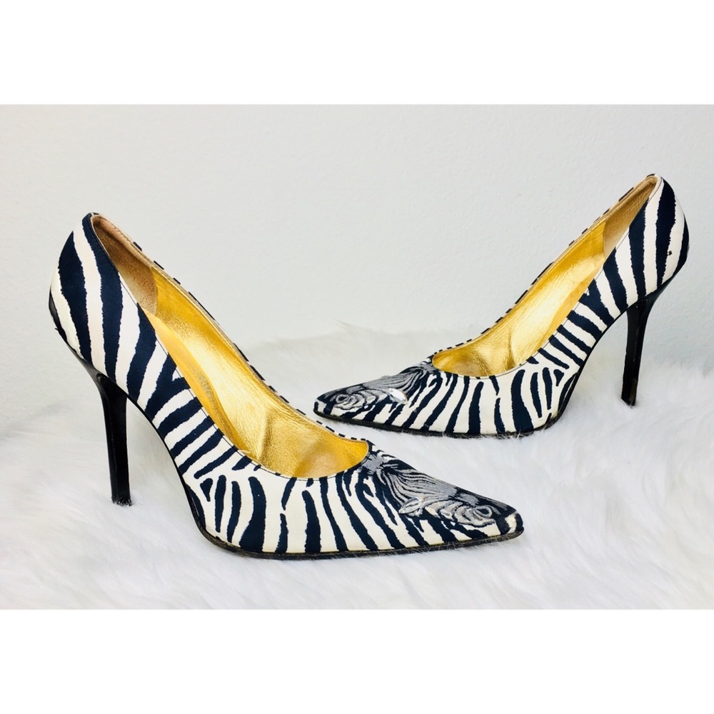 Dolce & Gabbana Zebra Print Stiletto Pumps